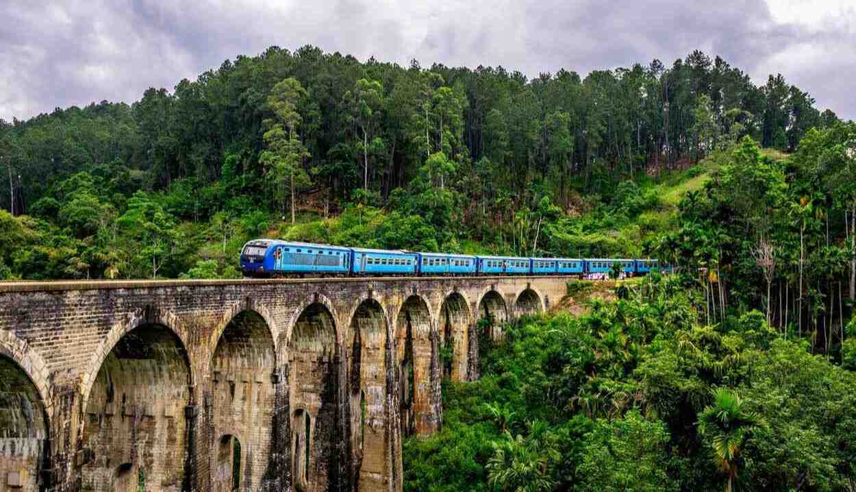 Scenic Train ride through Sri Lanka's hill country tea plantations